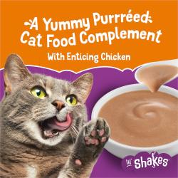 Friskies lil shakes enticing chicken flavored cat food topper cat treat
