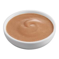 Friskies lil' shakes enticing chicken flavored cat food topper in bowl