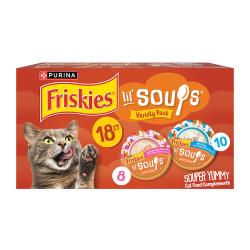caja de paquete variado de 18 unidades de Friskies Lil Soups
