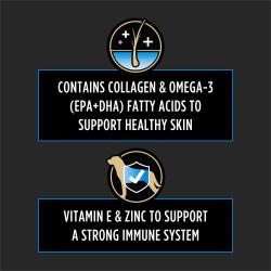 Purina Pro Plan Vet Supplements skin care chews contain collagen and omega-3s to support dog skin