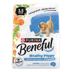 Bolsa de alimento seco Purina Beneful Healthy Puppy con pollo criado en granja