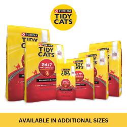 Tidy Cats 24/7 Performance no aglomerante disponible en tamaños adicionales.