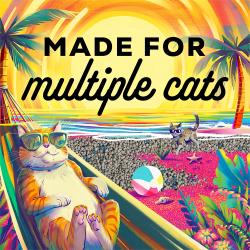 Tidy Cats Bahama Sunset is made for multiple cats