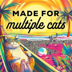Tidy Cats Bahama Sunset is made for multiple cats