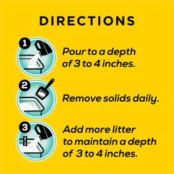 Instrucciones para usar la arena para gatos Tidy Cats Free & Clean