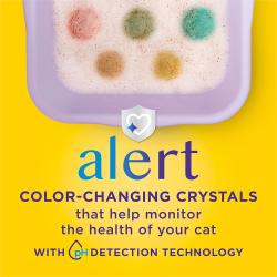 Alert color-changing crystals that help monitor the health of your cat with pH detection technology.