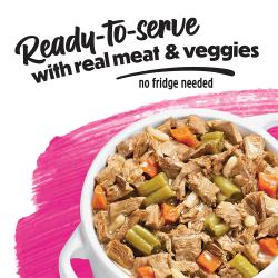 ready to serve real meat and veggies