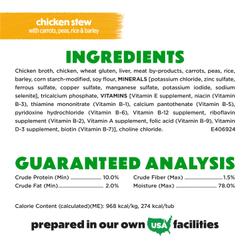 Beneful Freshly Prepared Meals Chicken Stew Wet Dog Food ingredients