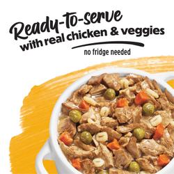 ready to serve real chicken and veggies