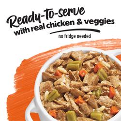 ready to serve real chicken and veggies