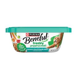 Beneful Comidas Recién Preparadas Estofado de arroz y cordero alimento húmedo para perros
