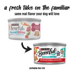Beneful IncrediBites Small Breed Wet Dog Food Loaf with Real Beef new look