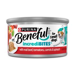 Beneful IncrediBites Small Breed Wet Dog Food Loaf with Real Beef