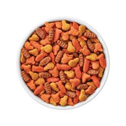 Friskies Surfin' & Turfin' Favorites kibble in a bowl