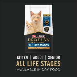 Purina Pro Plan Todas las Etapas de la Vida también está disponible en fórmulas de alimento seco