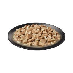 Purina Pro Plan Sensitive Skin and Stomach wet dog food on a plate