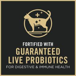 Purina Pro Plan Complete Essentials está fortificado con probióticos vivos garantizados.