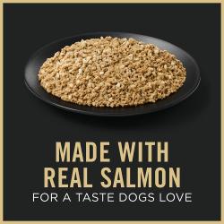 Purina Pro Plan Puppy Sensitive Skin and Stomach is made with real salmon.