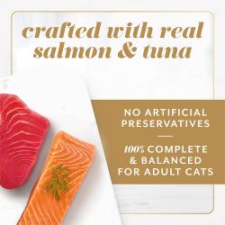Fancy Feast with Real Salmon or Tuna - No Artificial Preservatives - Complete and Balanced for Adult Cats