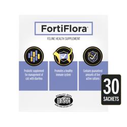 Pro Plan Veterinary Supplements FortiFlora suplemento para la salud felina promueve un sistema inmunológico saludable.