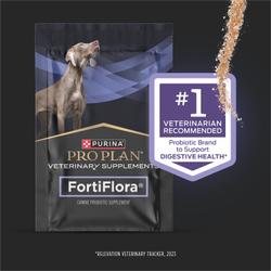 Pro Plan Veterinary Supplements FortiFlora Canine Health Supplement is veterinarian recommended.