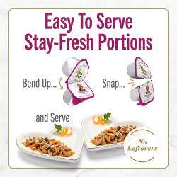 easy to serve stay-fresh portions