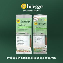 Tidy Cats Breeze Bright Lemongrass Scent Ion Pads Refill disponible en tamaños y cantidades adicionales.