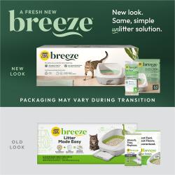 New look for Tidy Cats Breeze Original Litter Box System. Packaging may vary during transition.