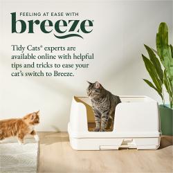 Tranquilidad con Breeze. Los expertos de Tidy Cats están disponibles en línea con consejos y trucos útiles para facilitar la transición de tu gato a Breeze.