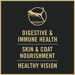 El alimento seco para gatos Pro Plan Complete Essentials apoya la salud digestiva y del sistema inmunológico, y una visión saludable.