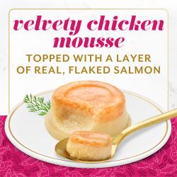 Fancy Feast Layered Delights Chicken Mousse Topped With Flaked Salmon Lickable Cat Treats