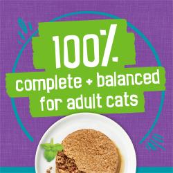 100% completo y equilibrado para gatos adultos