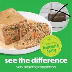 See the difference versus leading competitors. Mess-free tender and tasty.