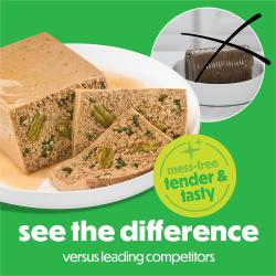 See the difference versus leading competitors. Mess-free tender and tasty.