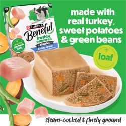 Beneful Freshly Prepared Classics Turkey Dinner loaf made with sweet potato and green beans