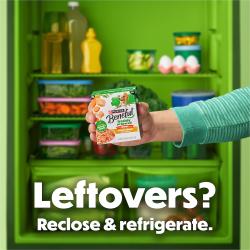 ¿Sobras? Vuelva a cerrar y refrigere.