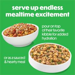 Beneful Freshly Prepared Stews Turkey Dinner, serve up endless mealtime excitement. Pour on top of their favorite kibble for added hydration or as a sauced and hearty meal.