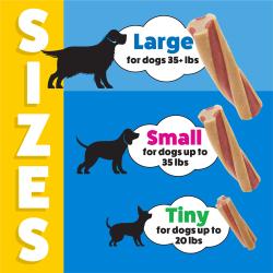 Large, Small, and tiny sizes