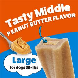 tasty Middle Peanut butter flavor, Large dog