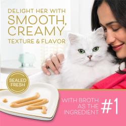 Fancy Feast Savory Purees With Tuna and Shrimp Lickable Cat Treats