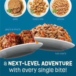 El alimento húmedo para gatos Friskies Fully Load’d es una aventura de siguiente nivel en cada bocado.