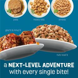 Friskies Fully Loaded wet cat food is a next level adventure with every bite.