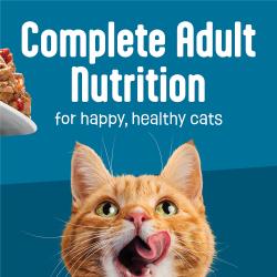 Friskies Fully Loaded wet cat food is made with complete adult nutrition for happy healthy cats