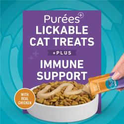 Purina ONE Plus Immune Support Purees With Real Chicken Lickable Cat Treats