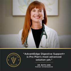 Pro Plan AdvantEdge Digestive Support is Pro Plan's most advanced solution yet according to Purina's veterinarian.