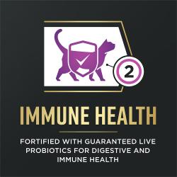 Pro Plan AdvantEDGE is fortified with live probiotics for digestive and immune health.