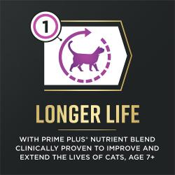Pro Plan AdvantEDGE está elaborado con la mezcla de nutrientes Prime Plus, clínicamente probada para mejorar la longevidad de los gatos.