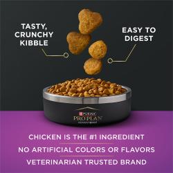 Pro Plan AdvantEDGE is made with tasty crunchy kibble that is easy to digest and with chicken as the number 1 ingredient.
