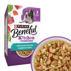 Benefull Kitchen Creations con cordero y vegetales de cosecha en salsa.
