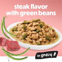 Made with steak flavor with green beans.